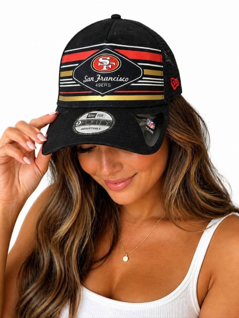 San Francisco 49ers New Era 9FORTY Adjustable Snapback Hat cap NFL 100% cotton
